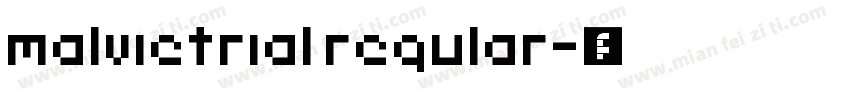 malvietrial regular字体转换